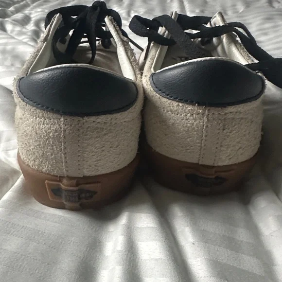 Vans Women's Beige and Black Sneakers - Picture 2 of 5